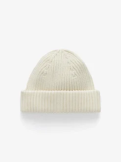 Gerippte Baumwoll-Beanie