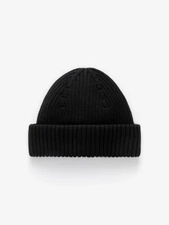 Gerippte Baumwoll-Beanie