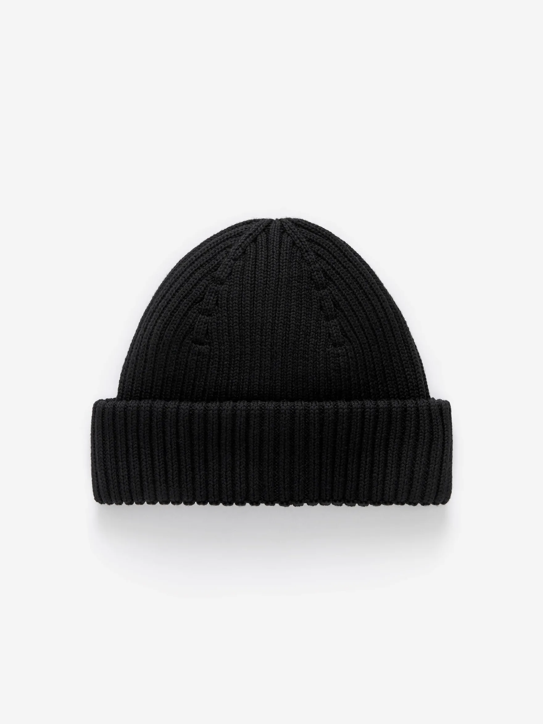 Gerippte Baumwoll-Beanie