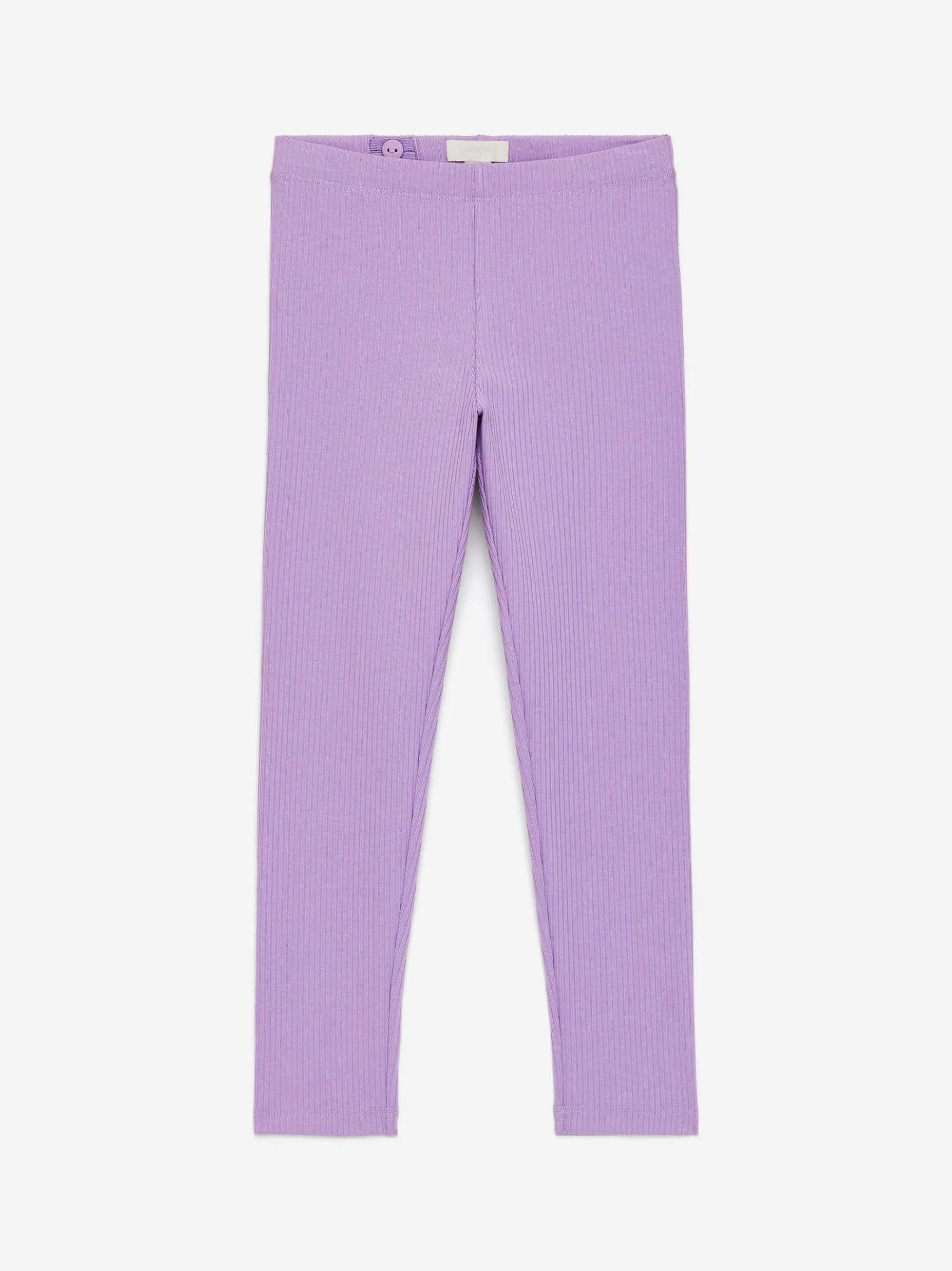 Gerippte Jersey-Leggings