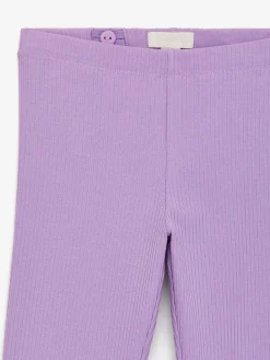 Gerippte Jersey-Leggings