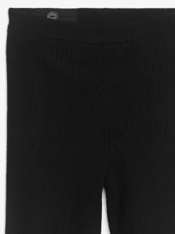 Gerippte Leggings aus Wollmischung