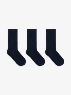 Gerippte Socken aus Supima-Baumwolle, 3er-Pack