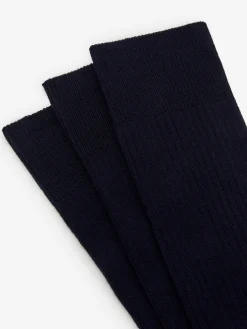 Gerippte Socken aus Supima-Baumwolle, 3er-Pack