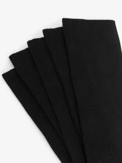 Gerippte Socken aus Supima-Baumwolle, 5er-Pack