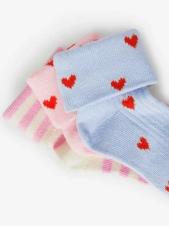 Gerippte Socken, 3er-Pack
