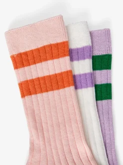 Gerippte Socken, 3er-Pack