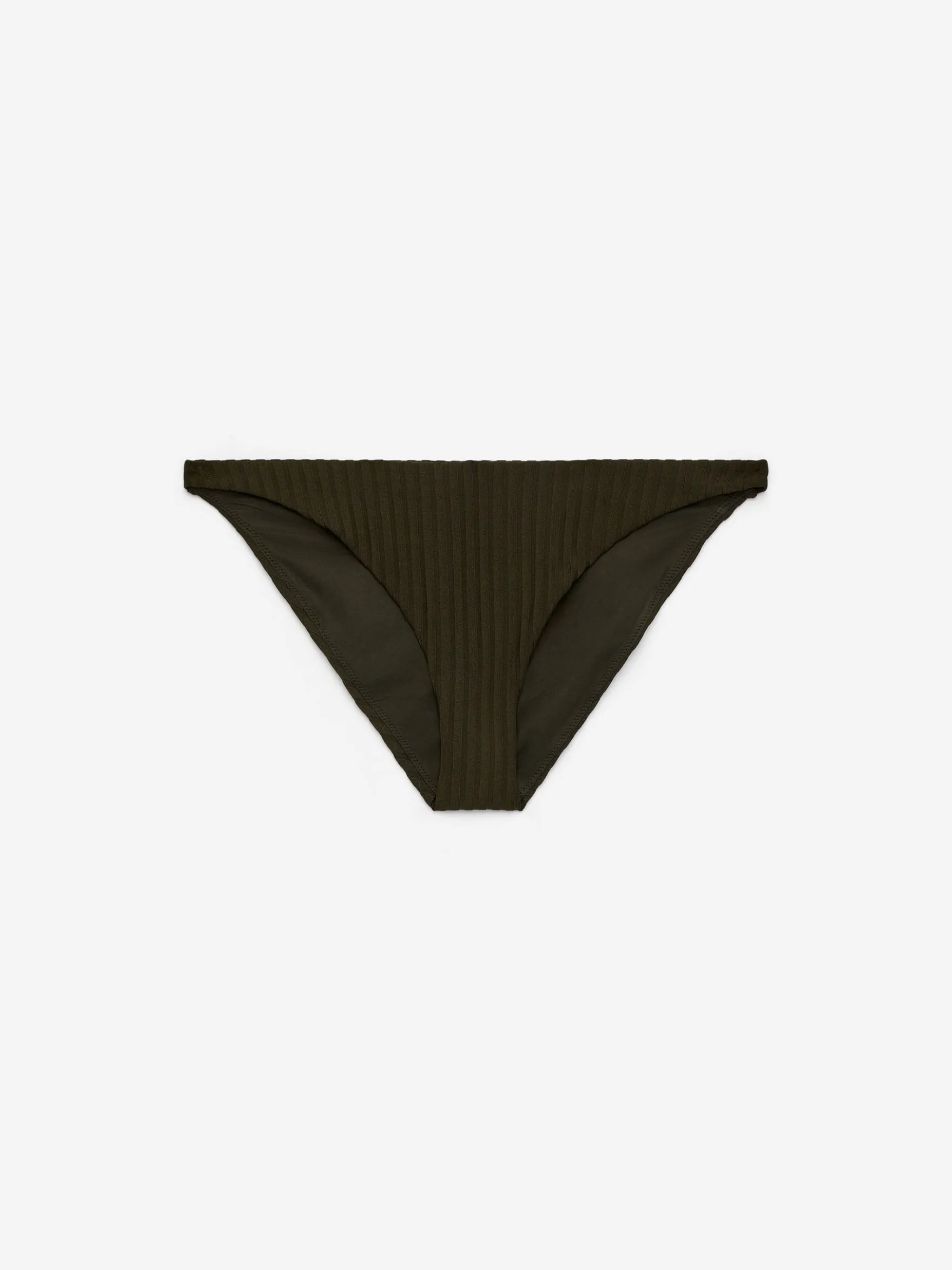 Gerippte, tief sitzende Bikinihose