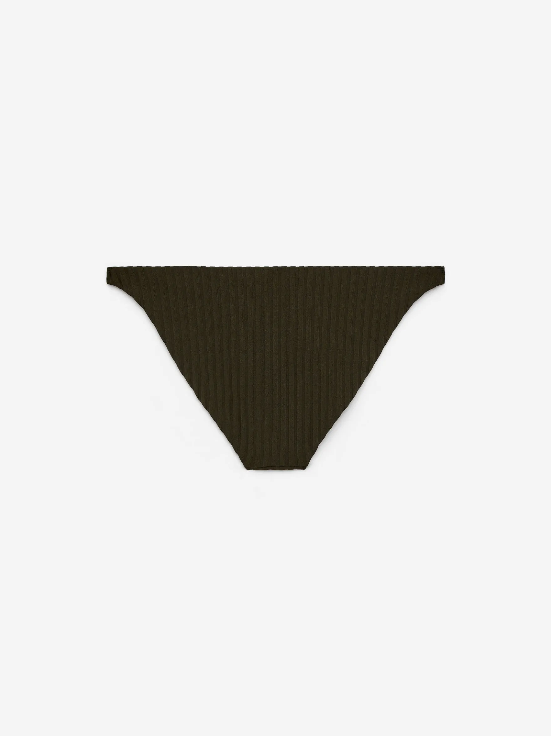 Gerippte, tief sitzende Bikinihose