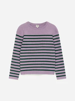 Gerippter Pullover