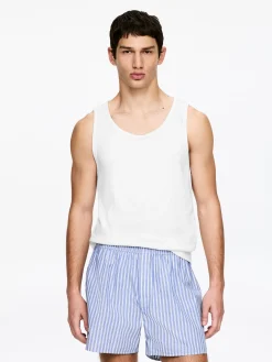Geripptes Tanktop, 2er-Pack
