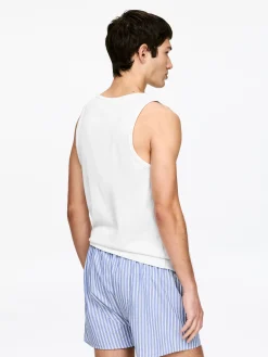 Geripptes Tanktop, 2er-Pack