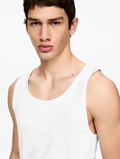 Geripptes Tanktop, 2er-Pack