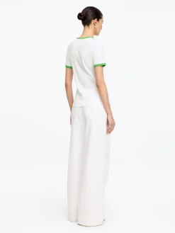Geripptes T-Shirt