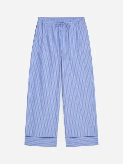 Gestreifte Baumwollhose