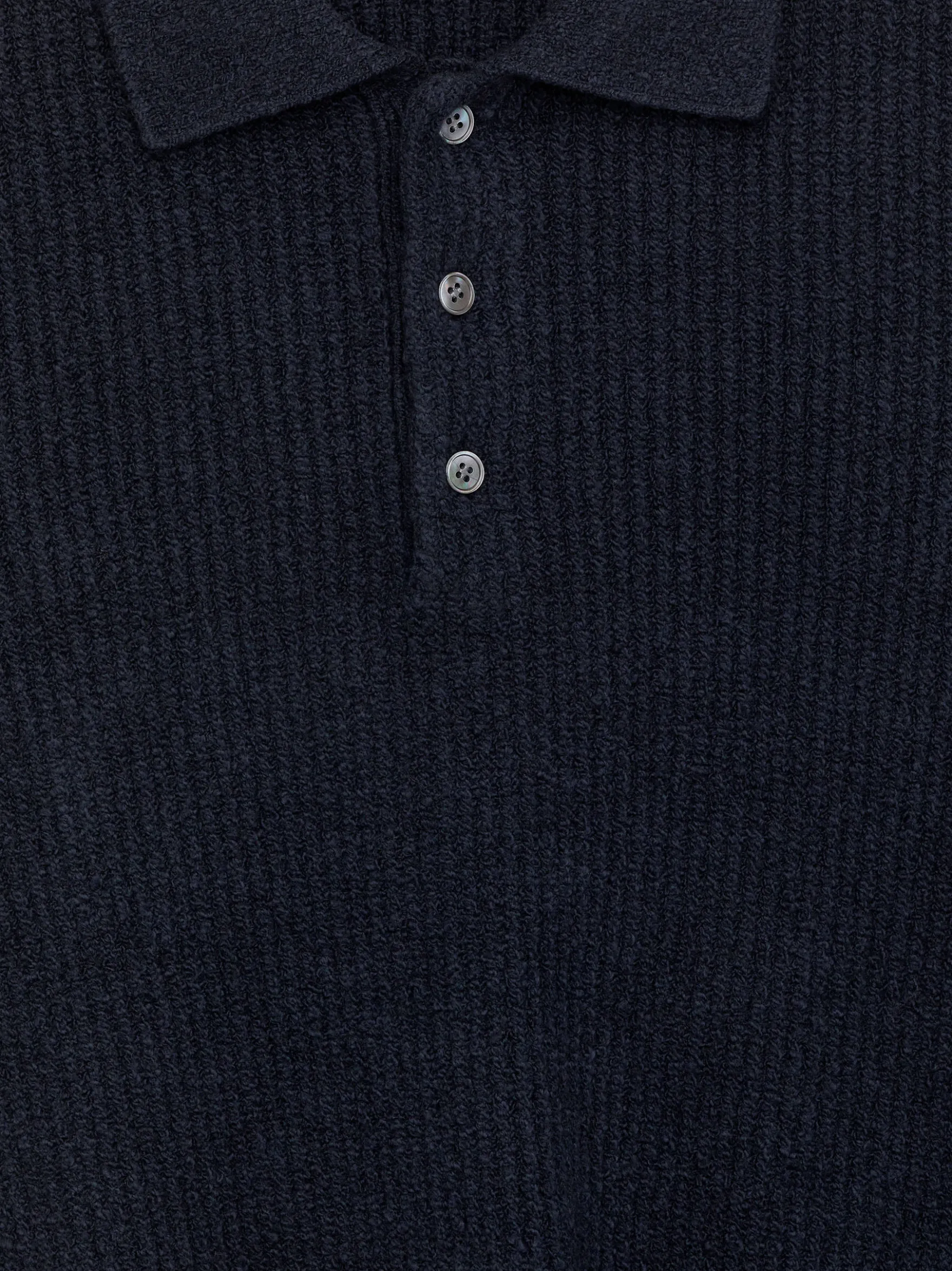 Gestrickter Polopullover