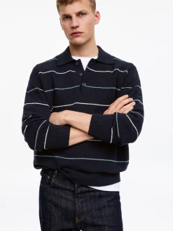 Gestricktes Poloshirt
