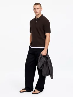 Gestricktes Poloshirt aus Baumwolle