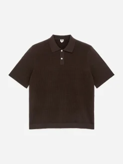 Gestricktes Poloshirt aus Baumwolle