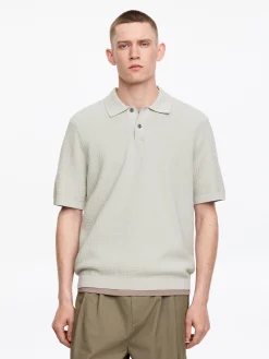 Gestricktes Poloshirt aus Baumwolle