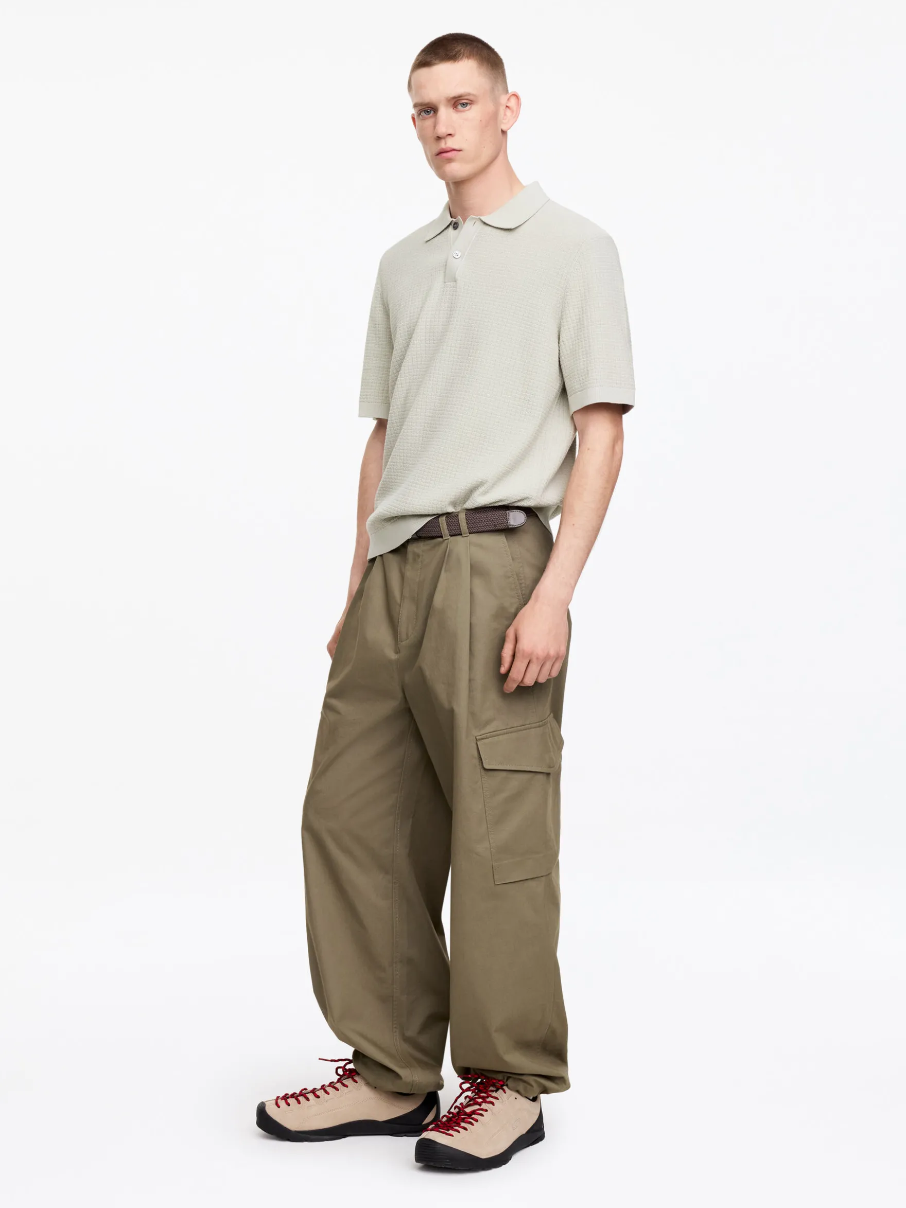 Gestricktes Poloshirt aus Baumwolle