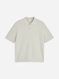 Gestricktes Poloshirt aus Baumwolle