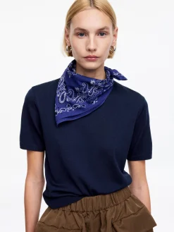Gestricktes T-Shirt aus Merinowolle