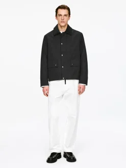 Gewachste Jacke aus Nylon und Baumwolle