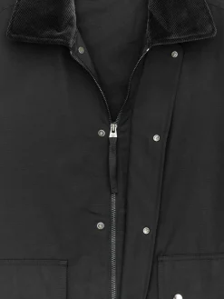 Gewachste Jacke aus Nylon und Baumwolle