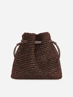 Gewebte Pouch aus Stroh