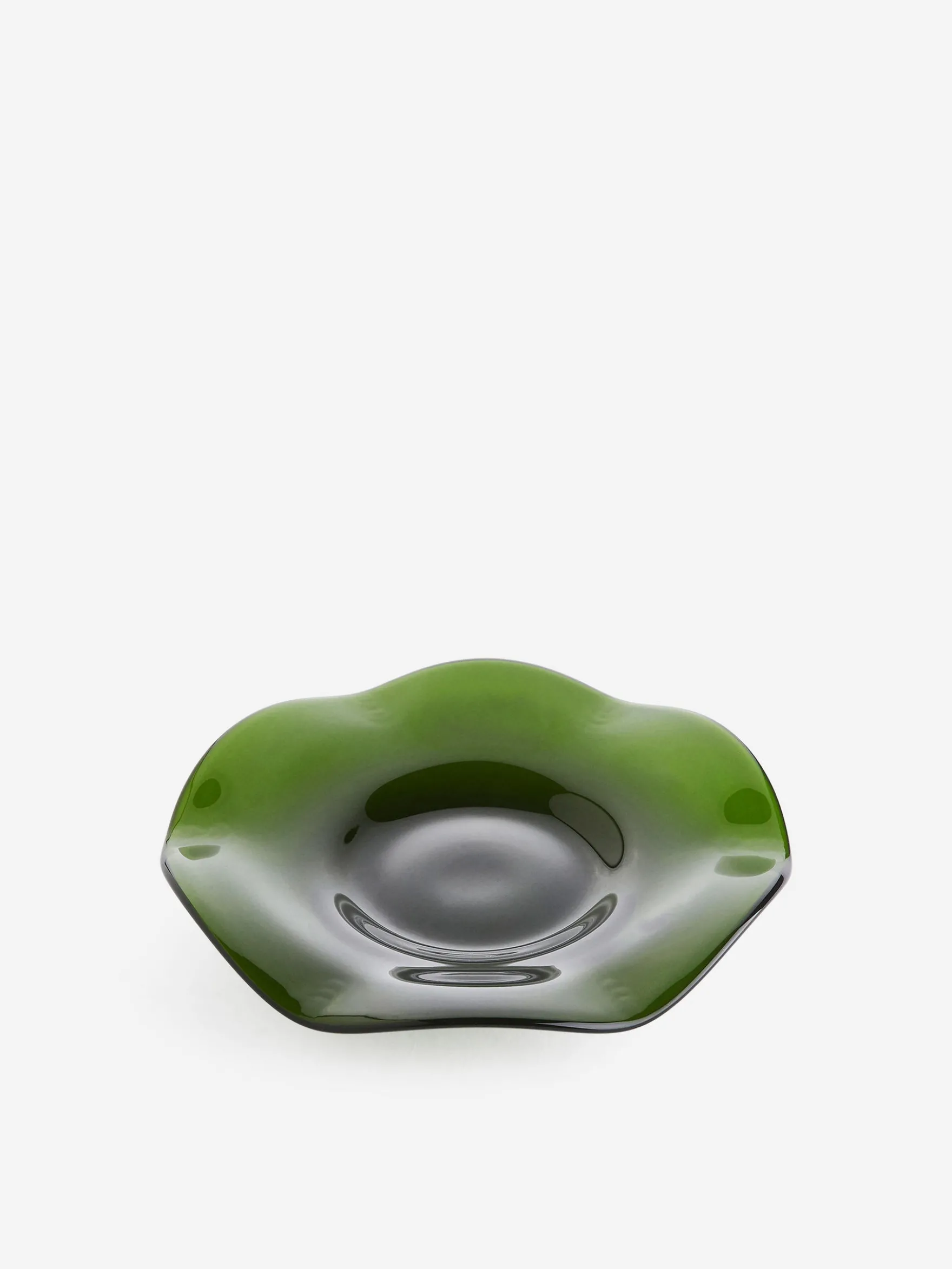 Gewellter Glasteller, 19 cm