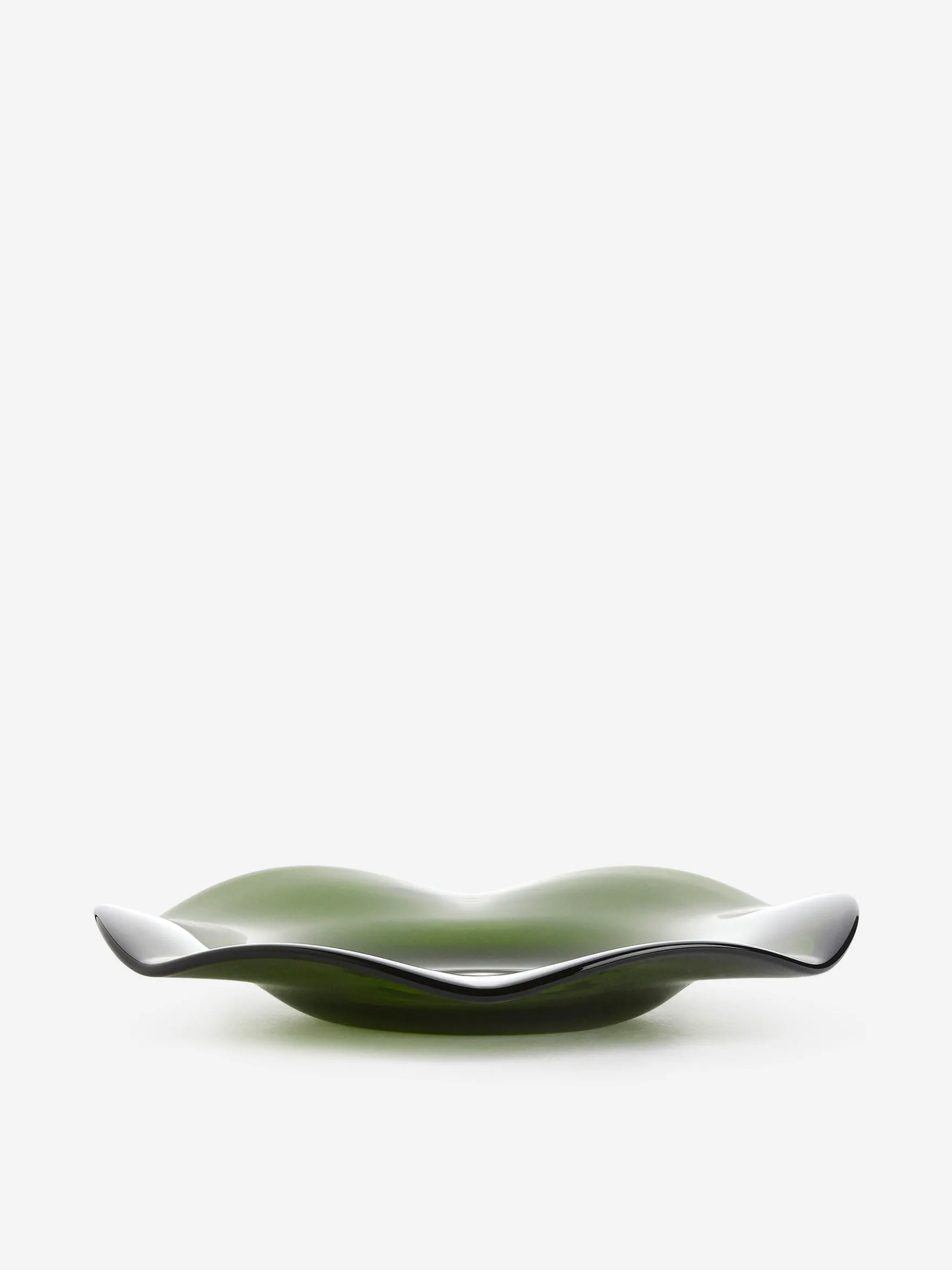 Gewellter Glasteller, 27 cm