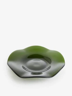 Gewellter Glasteller, 27 cm