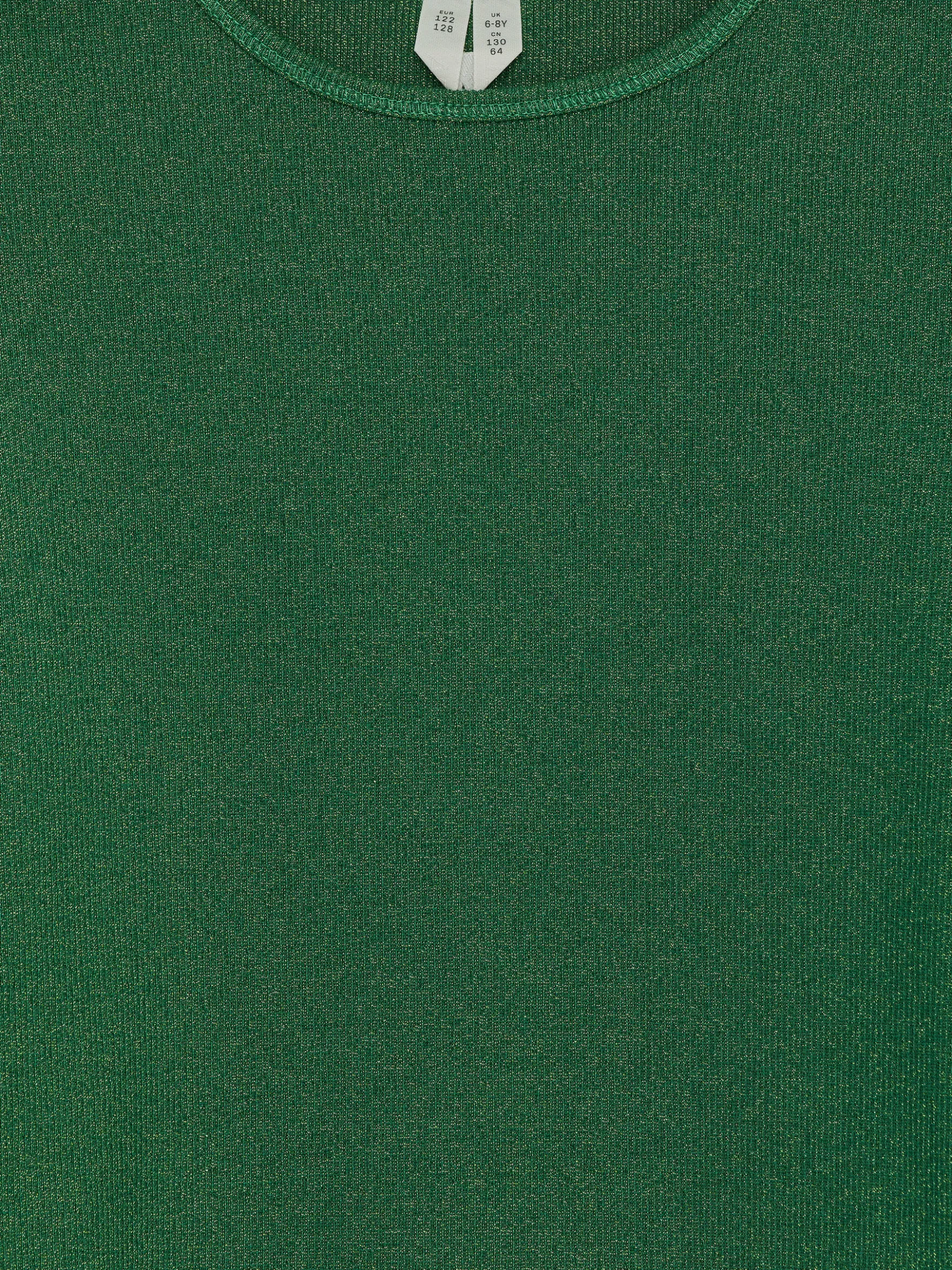 Glitzeroberteil mit Puffärmeln