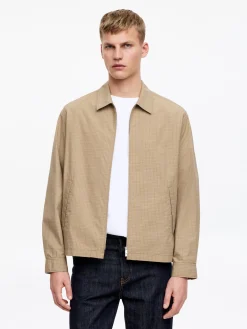 Harrington-Jacke aus Popeline