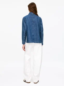 Hemd aus Denim-Twill