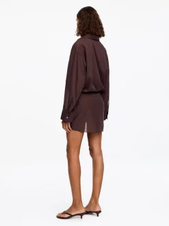 Hemdkleid aus Lyocell-Mischung