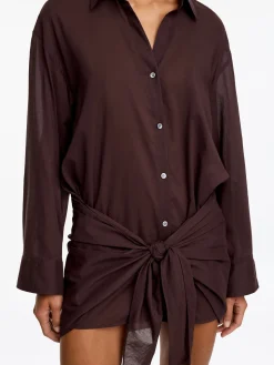Hemdkleid aus Lyocell-Mischung