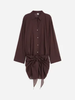 Hemdkleid aus Lyocell-Mischung