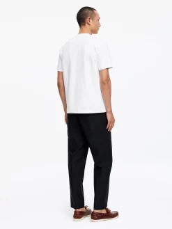 Interlock-T-Shirt mit normaler Passform