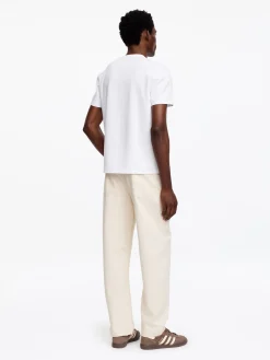 Interlock-T-Shirt mit normaler Passform
