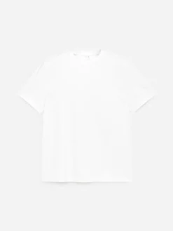 Interlock-T-Shirt mit normaler Passform