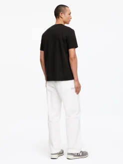 Interlock-T-Shirt mit normaler Passform