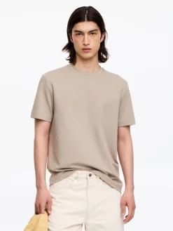 Interlock-T-Shirt mit normaler Passform