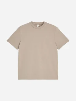 Interlock-T-Shirt mit normaler Passform