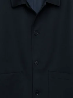Jacke aus Wolle und Baumwolle