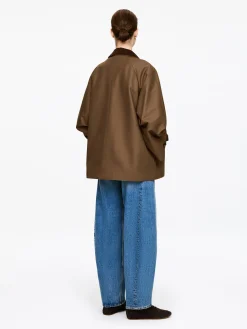 Jacke mit Cordkragen