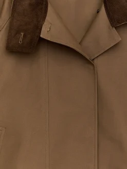 Jacke mit Cordkragen