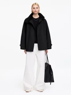 Jacke mit Cordkragen