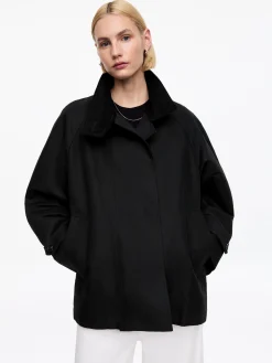 Jacke mit Cordkragen